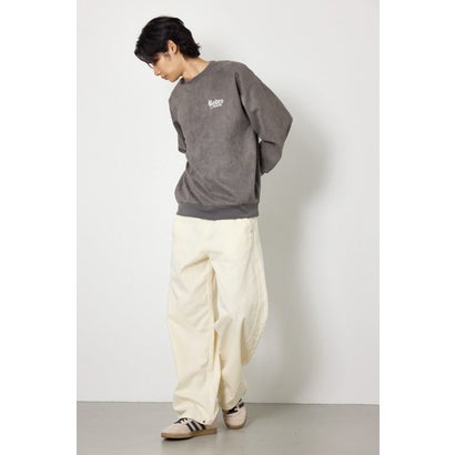 ポンチスエードバックロゴスウェット GRY｜詳細画像