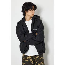 バイカラーフーディーブルゾン BLK