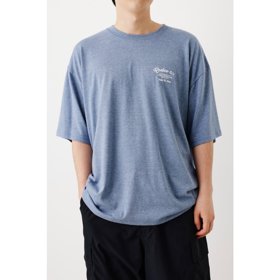 ♦︎バナナマンTシャツ♦︎マTシャツ♦︎Sサイズ♦︎ホワイト♦︎ロデオクラウンコラボ♦︎白♦︎ RODEO CROWNS WIDE BOWL メンズレトロバンダナパッチTシャツ L/BLU1