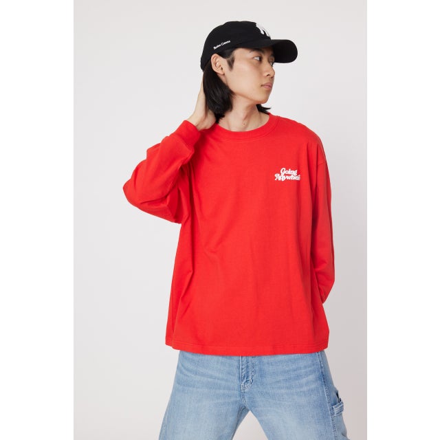 
                    COMING L/S Tシャツ RED