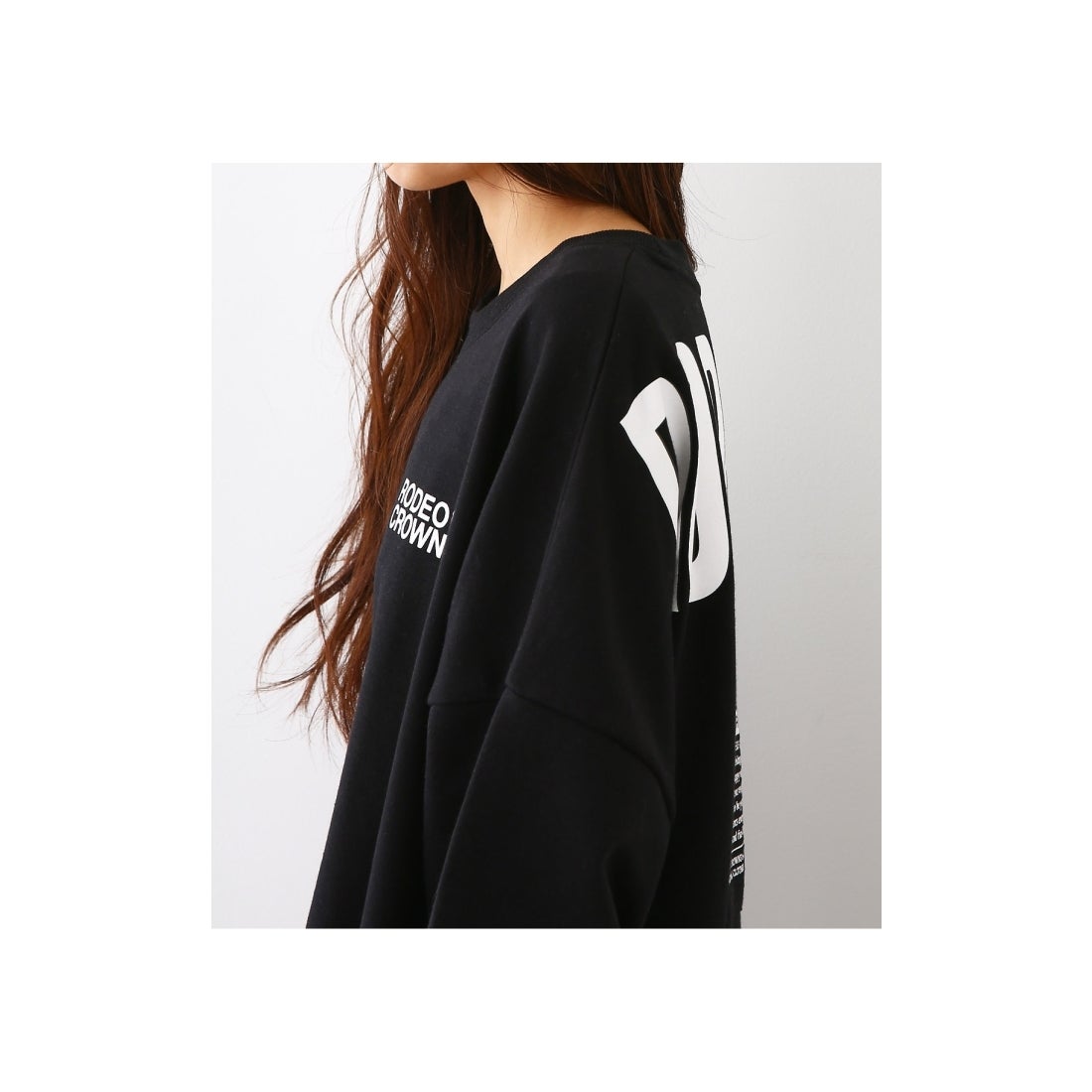 RODEO CROWNS WIDE BOWL バックパッチロゴスウェットワンピース 