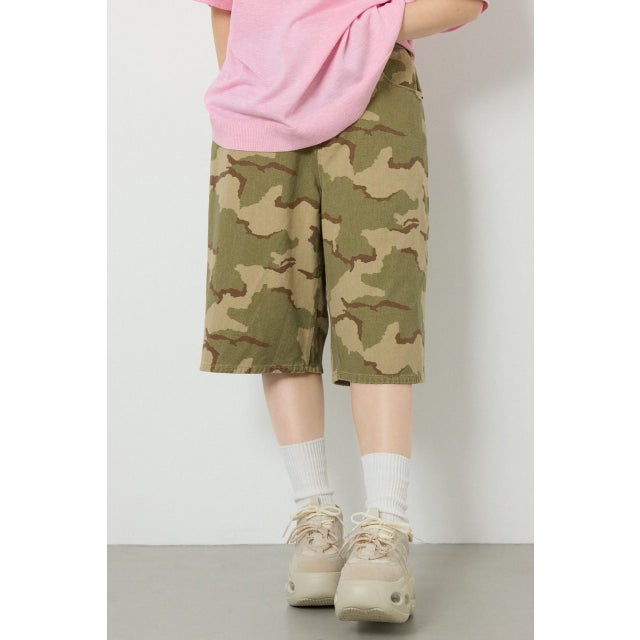 ＜WEB先行アイテム＞WIDE BERMUDA SHORTS 迷彩