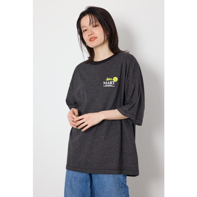 Heather Border Tシャツ 柄BLK5