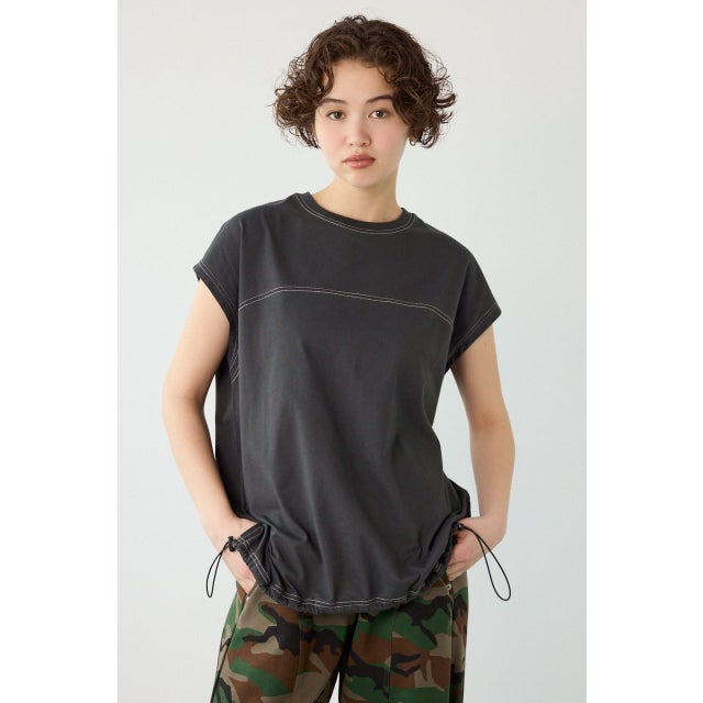 FREEZE LIGHTステッチドロストTシャツ C.GRY