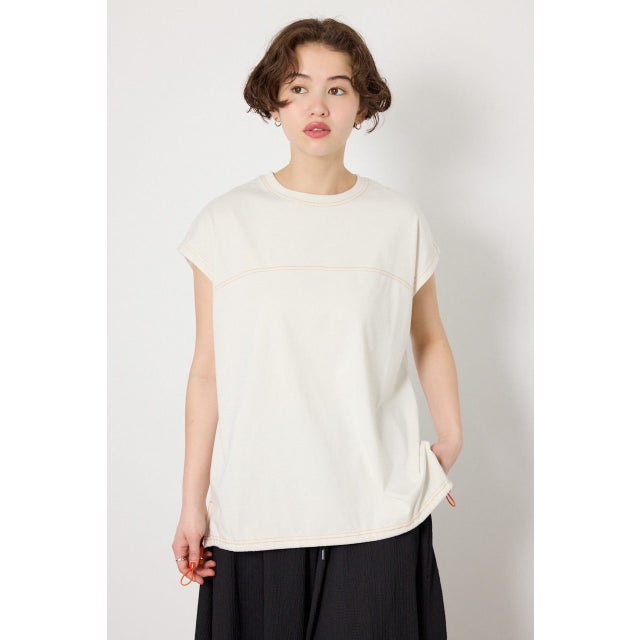 FREEZE LIGHTステッチドロストTシャツ IVOY3