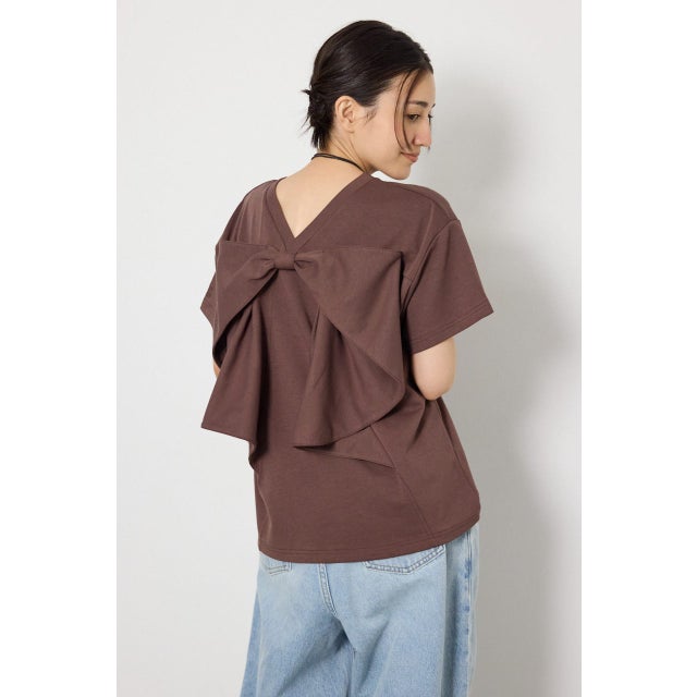 ビッグリボン2WAY Tシャツ BRN