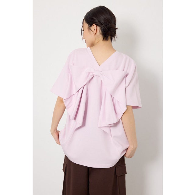 ビッグリボン2WAY Tシャツ L/PNK1