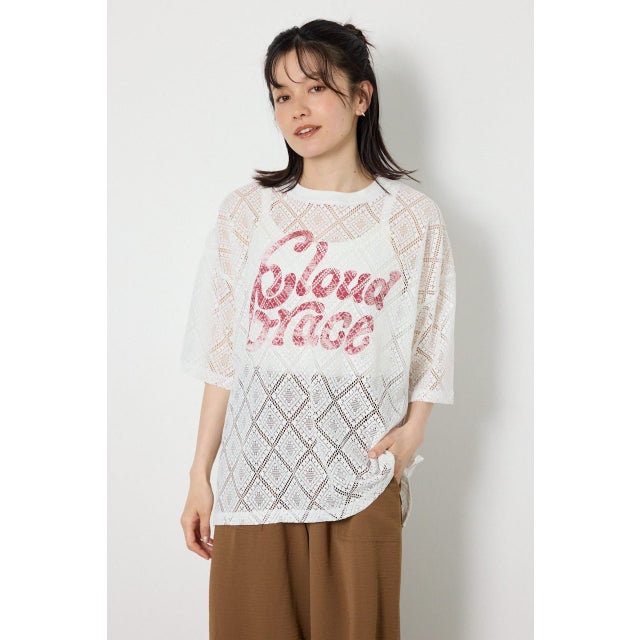 アソートレースTシャツ O/WHT1