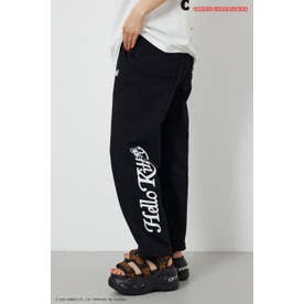 (HELLO KITTY) アップリケスウェットパンツ BLK