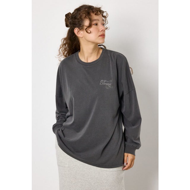 TCRロングスリーブTシャツ BLK