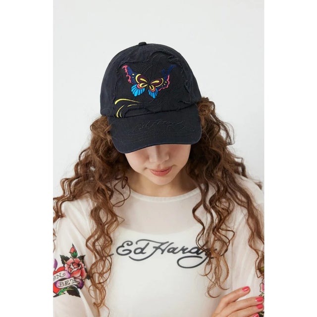 (Ed Hardy)キャップ BLK