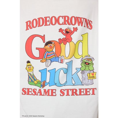 （UNISEX）(SESAMESTREET)GoodLuckTシャツ BLK｜詳細画像