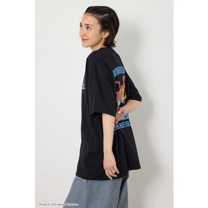 （UNISEX）(SESAMESTREET)GoodLuckTシャツ BLK｜詳細画像