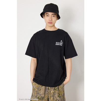 （UNISEX）(SESAMESTREET)GoodLuckTシャツ BLK｜詳細画像