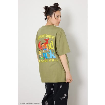 （UNISEX）(SESAMESTREET)GoodLuckTシャツ KHA｜詳細画像