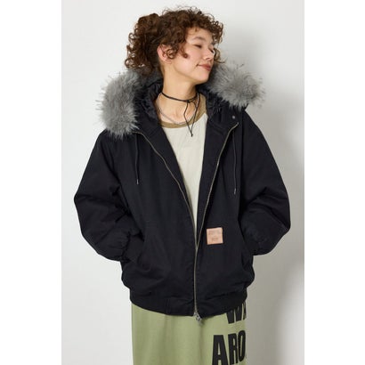 FUR HOODED ワークジャケット BLU｜詳細画像