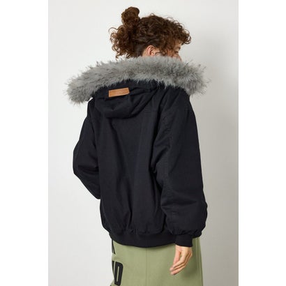 FUR HOODED ワークジャケット BLU｜詳細画像