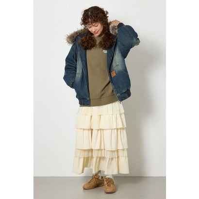 FUR HOODED ワークジャケット BLU｜詳細画像