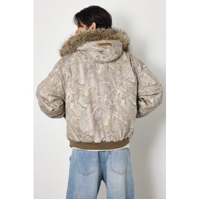 FUR HOODED ワークジャケット 柄BEG5｜詳細画像