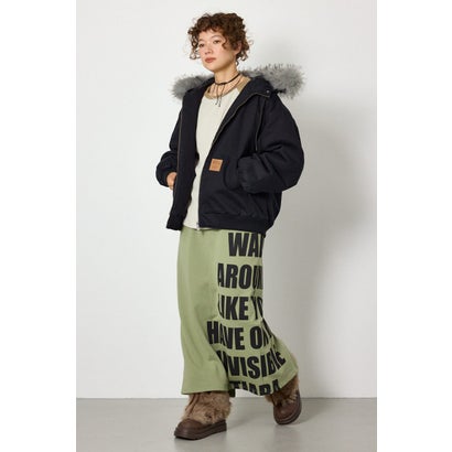 FUR HOODED ワークジャケット 柄BEG5｜詳細画像