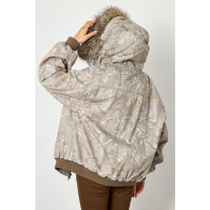 FUR HOODED ワークジャケット 柄BEG5｜詳細画像