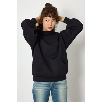 2WAYオフショルダーフーディー BLK｜詳細画像