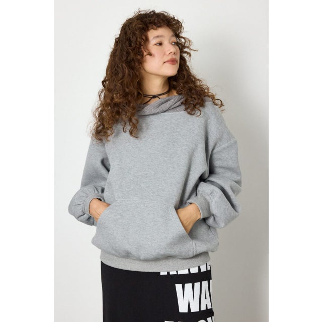 2WAYオフショルダーフーディー L/T.GRY1
