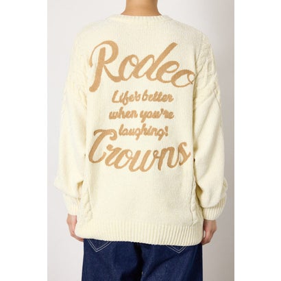モールニットEMBROIDERYロゴトップス D/YEL3｜詳細画像