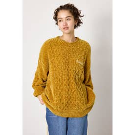 モールニットEMBROIDERYロゴトップス D/YEL3