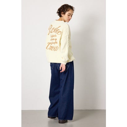 モールニットEMBROIDERYロゴトップス L/PNK1｜詳細画像