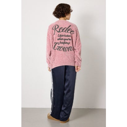 モールニットEMBROIDERYロゴトップス L/PNK1｜詳細画像