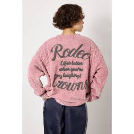 モールニットEMBROIDERYロゴトップス L/PNK1