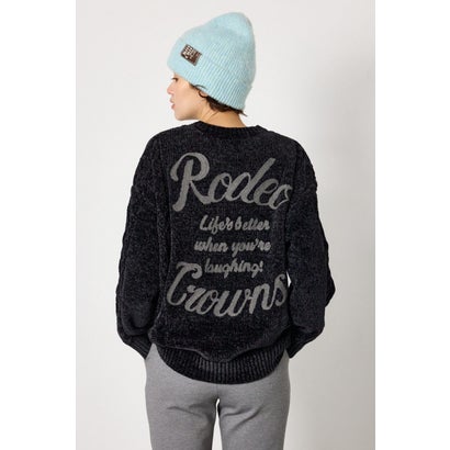 モールニットEMBROIDERYロゴトップス BLK｜詳細画像