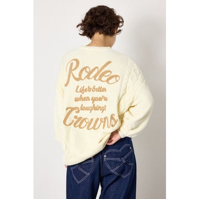 モールニットEMBROIDERYロゴトップス O/WHT1｜詳細画像