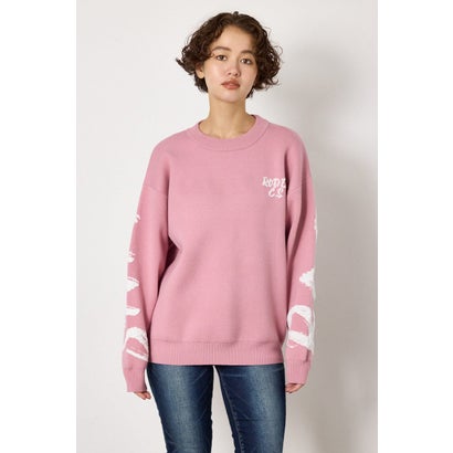 SWELL LOGO KNITトップス L/PNK1｜詳細画像
