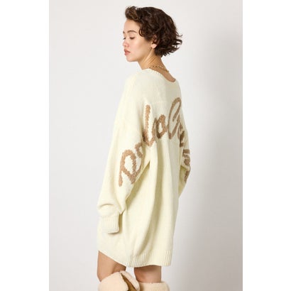 モールニットスクリプトロゴワンピース L/PNK1｜詳細画像