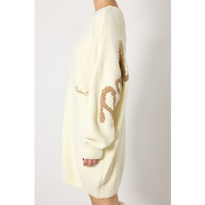 モールニットスクリプトロゴワンピース O/WHT1｜詳細画像