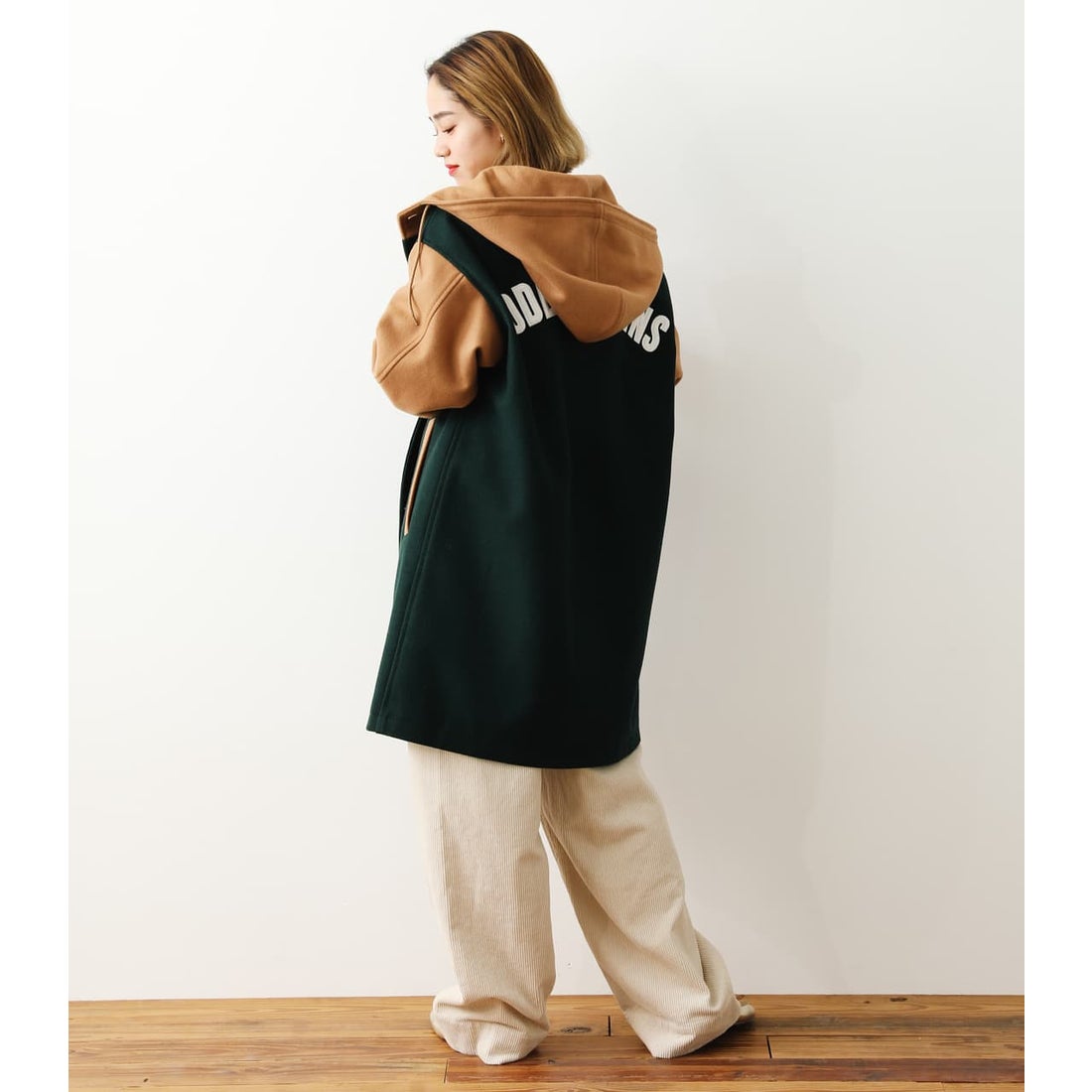 RODEO CROWNS WIDE BOWL ニットメルトンフーディーコート T.GRY -靴 