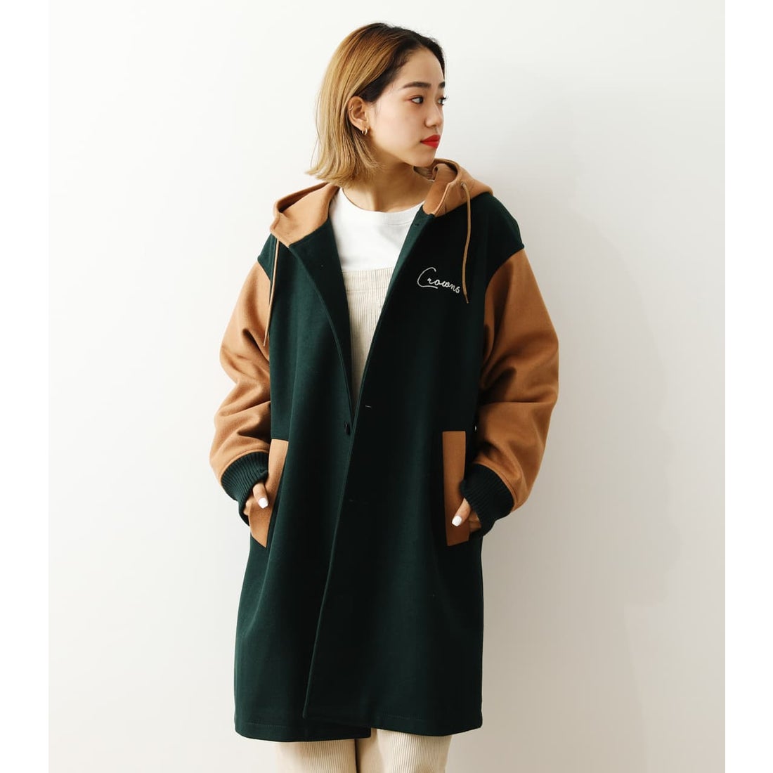 RODEO CROWNS WIDE BOWL ニットメルトンフーディーコート T.GRY -靴 