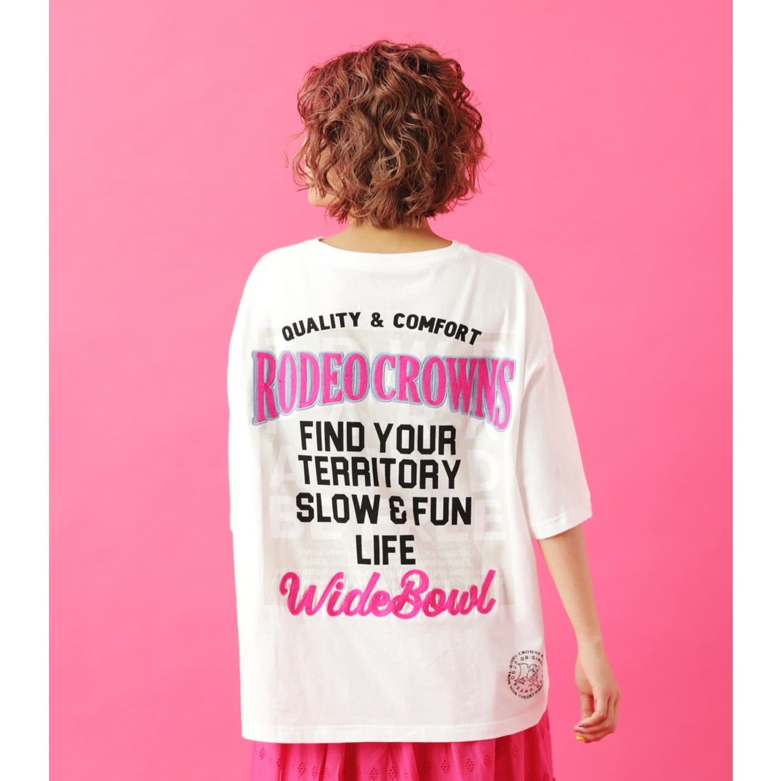 RODEO CROWNS WIDE BOWL 0528 BIG Tシャツ O/WHT1 -靴＆ファッション 