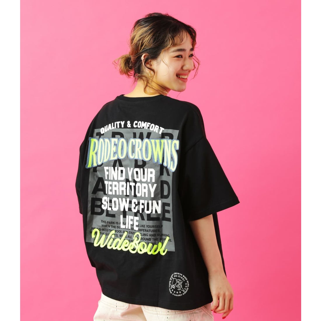 RODEO CROWNS WIDE BOWL 0528 BIG Tシャツ BLK -靴＆ファッション通販 