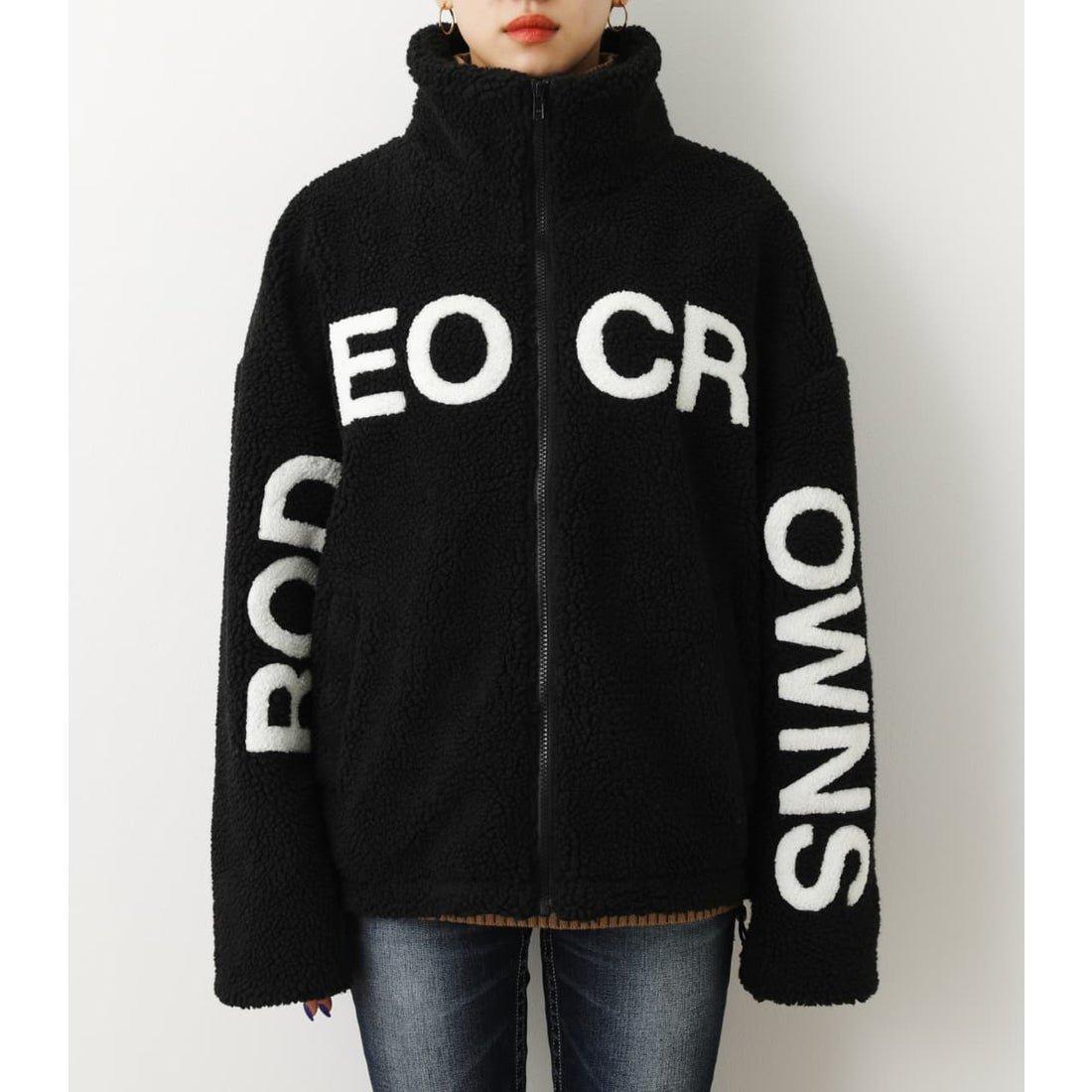 RODEO CROWNS WIDE BOWL (WEB限定)ロゴボアジャケットWL BLK 