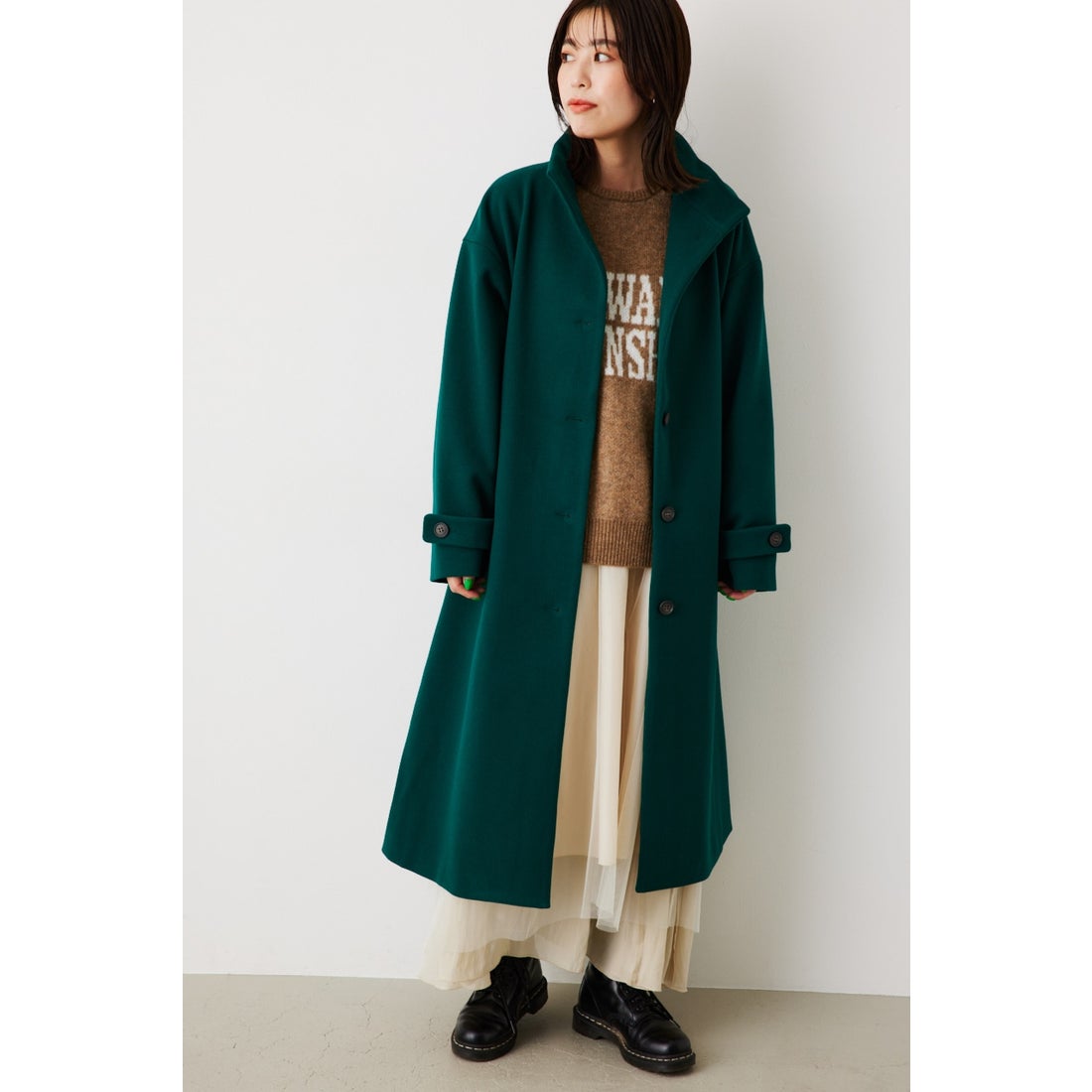 RODEO CROWNS WIDE BOWL バラクラバSETロングコート GRN -ファッション 