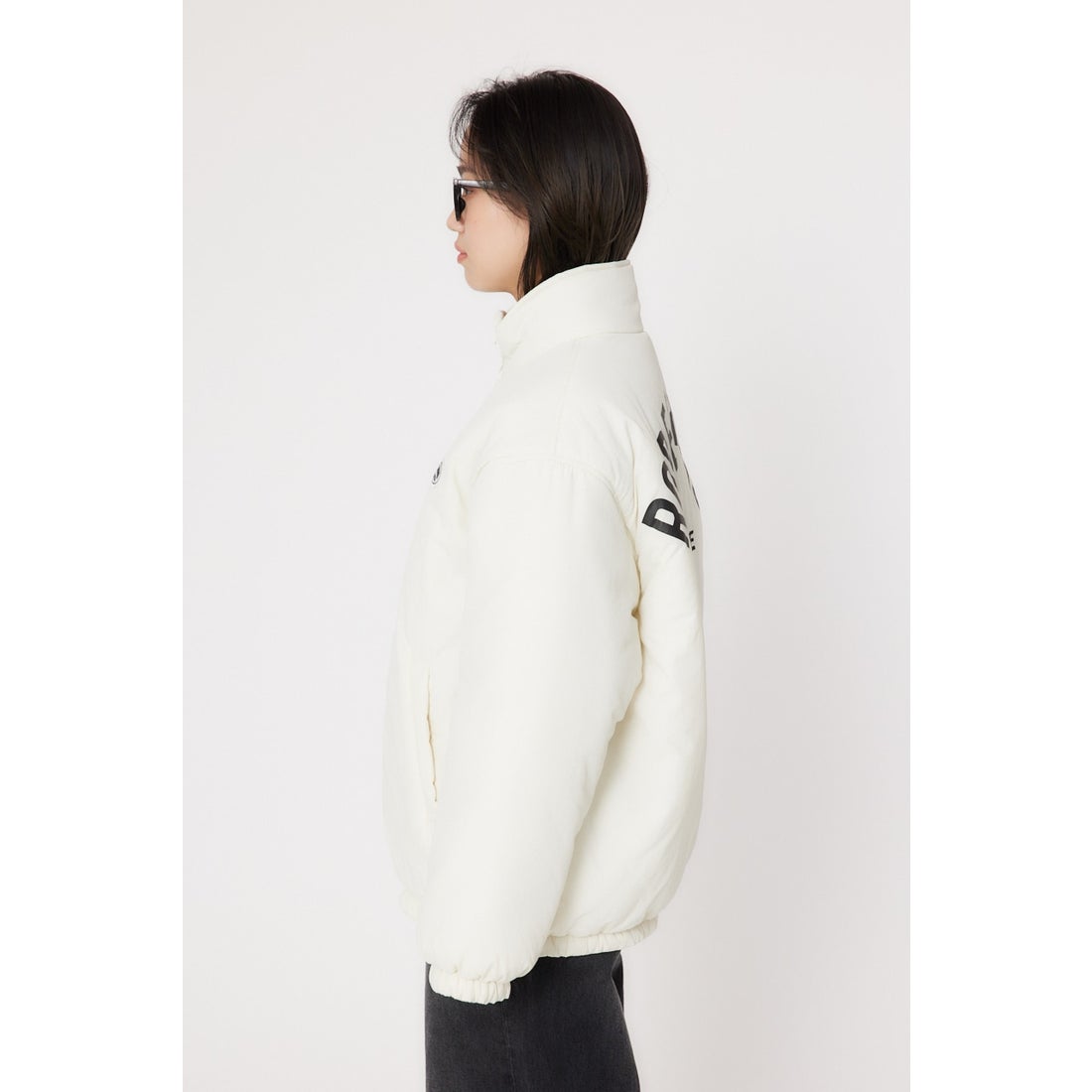 RODEO CROWNS WIDE BOWL LOGOスタンドネックブルゾン BLK 