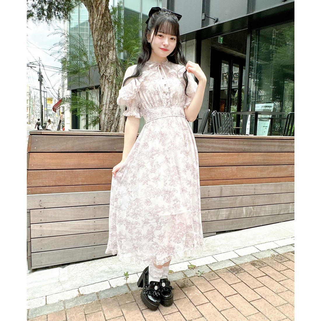 ロジータ ROJITA 花柄ロングワンピース （ピンク） -ファッション通販 FASHION WALKER