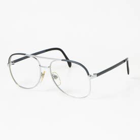 メガネ 眼鏡 アイウェア レディース メンズ （シルバー/ネイビー）