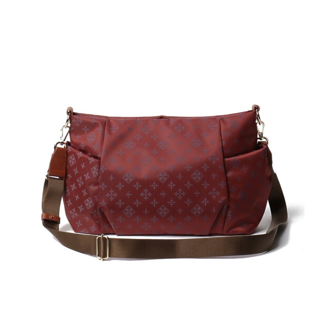 russet ラシット モノグラム サイドポケットショルダーバッグ ラシット russet サイドポケットショルダーバッグ(SF－008) （Red