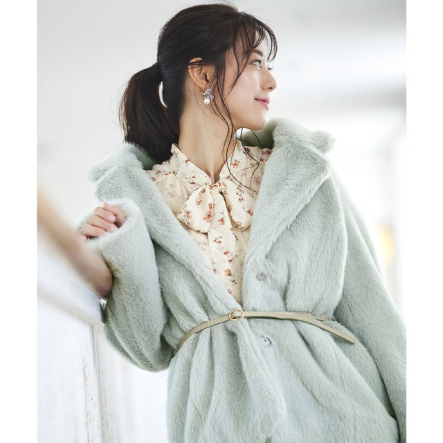 ルイルエブティック RUIRUE BOUTIQUE エコファーショートコート 