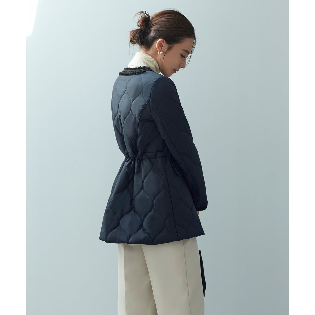 ルイルエブティック RUIRUE BOUTIQUE ライトサーモツイードコンビV 