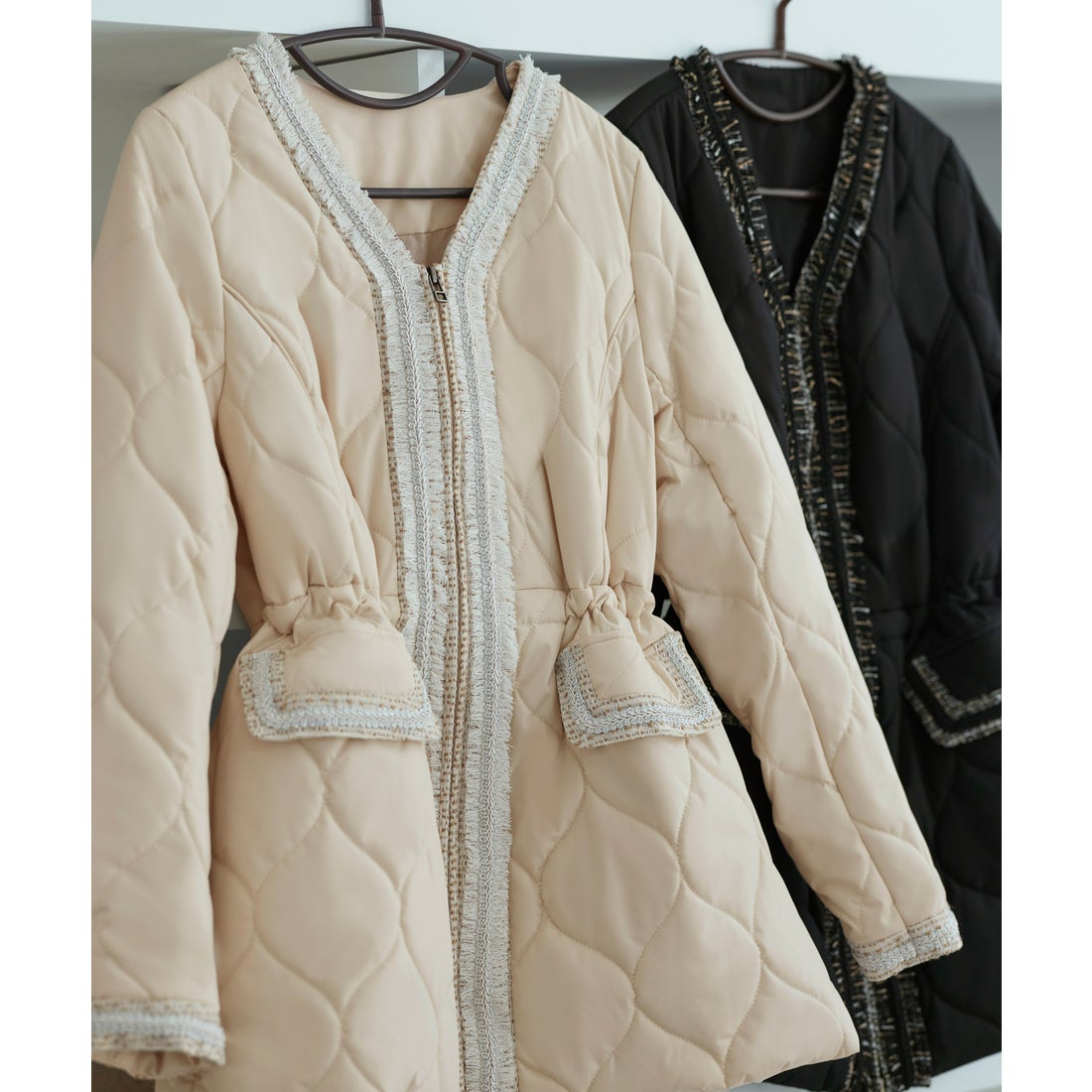 ルイルエブティック RUIRUE BOUTIQUE ライトサーモツイードコンビV 